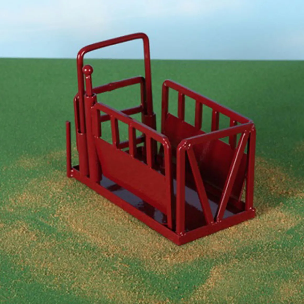 1/16 Little Buster Toys Red Cattle Squeeze Chute