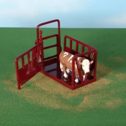 1/16 Little Buster Toys Red Cattle Squeeze Chute