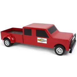 1/16 Little Buster Toys Red 4-Door Dually Pickup Truck