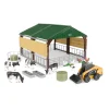 1/32 Livestock Building Playset w/ CASE Skid Steer, Livestock & Shed by ERTL