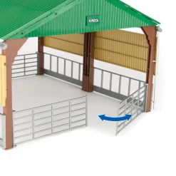 1/32 Livestock Building Playset w/ CASE Skid Steer, Livestock & Shed by ERTL