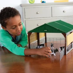 1/32 Livestock Building Playset w/ CASE Skid Steer, Livestock & Shed by ERTL