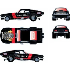 1/64 M2 Machines 1969 Ford Mustang Funny Car, Pearl Black & Red, Hobby Exclusive Release