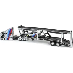 1/64 Mack Anthem Car Carrier with 1988 BMW 3 Series M3, Silver, Maisto