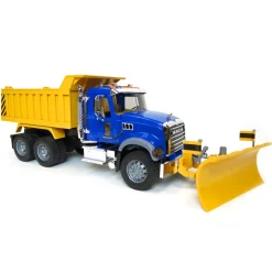 1/16 MACK Granite Dump Truck with Snow Plow and Flashing Lights by Bruder