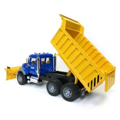 1/16 MACK Granite Dump Truck with Snow Plow and Flashing Lights by Bruder
