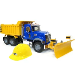 1/16 Mack Granite Dump Truck with Snow Plow & Hard Hat by Bruder