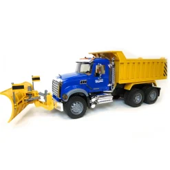 1/16 Mack Granite Dump Truck with Snow Plow & Hard Hat by Bruder