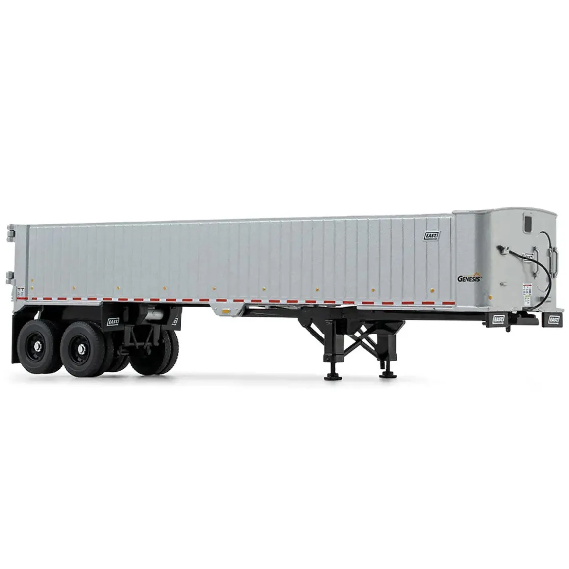1/50 Mack Granite MP Day Cab, Black, Silver, East Genesis End Dump Trailer by First Gear