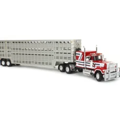 1/64 Mack Super-Liner with 45ft Wilson Vintage Livestock Trailer, DCP by First Gear