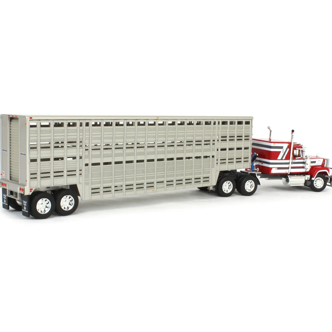 1/64 Mack Super-Liner with 45ft Wilson Vintage Livestock Trailer, DCP by First Gear