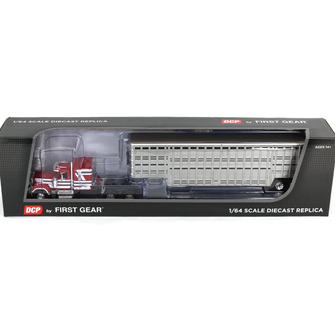 1/64 Mack Super-Liner with 45ft Wilson Vintage Livestock Trailer, DCP by First Gear