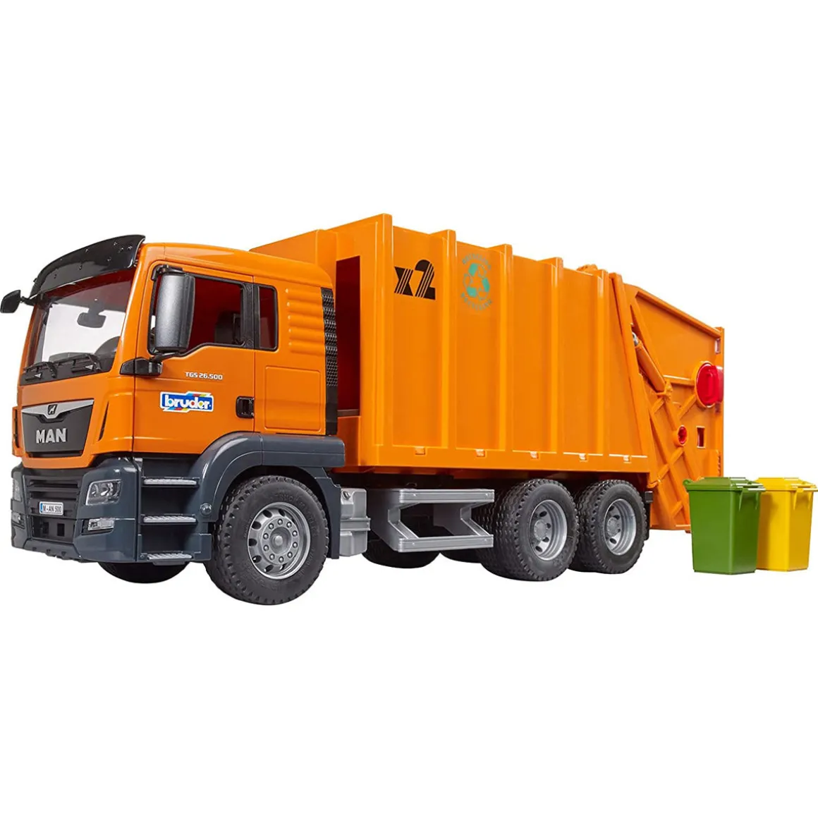 1/16 MAN TGS Orange Garbage Truck by Bruder