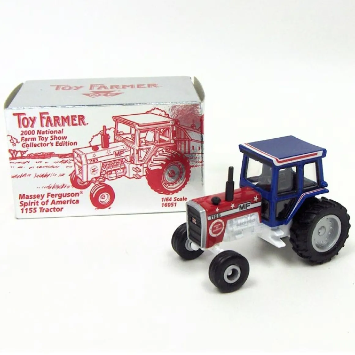 1/64 Massey Ferguson 1155 Spirit of America with Cab, 2000 National Farm Toy Show