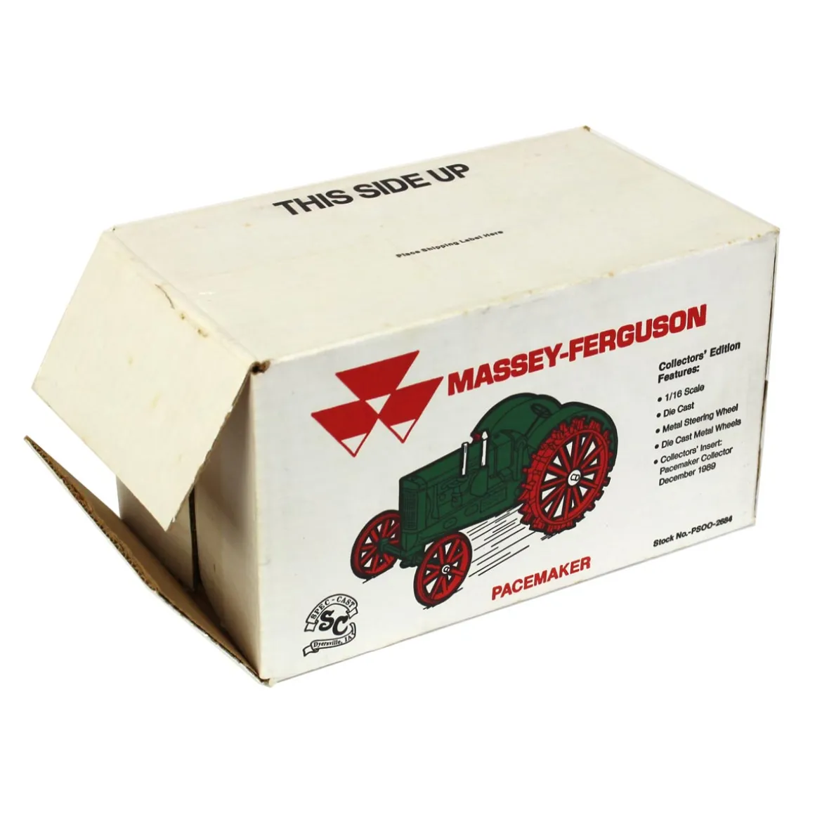 1/16 Massey Ferguson Green Pacemaker Die-cast Tractor with Steel Wheels