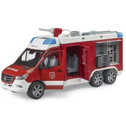 1/16 Mercedes-Benz Sprinter Fire Rescue Truck with Water Pump and Lights & Sounds by Bruder