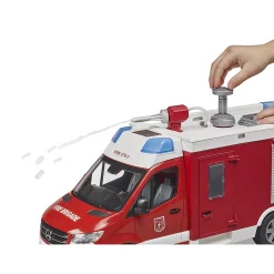 1/16 Mercedes-Benz Sprinter Fire Rescue Truck with Water Pump and Lights & Sounds by Bruder