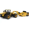 1/50 Mobile Track Solutions 3630 Switchback Articulating 4WD Tractor & 33-38XL Towed Scraper