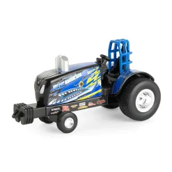 1/64 New Holland "Blue Barracuda" Pulling Tractor with Pickup Truck & Trailer