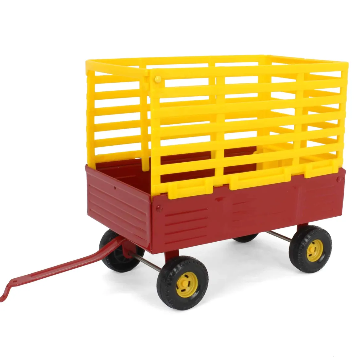 1/16 New Holland Red & Yellow Bale Throw Wagon