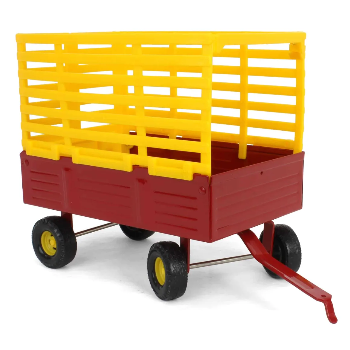 1/16 New Holland Red & Yellow Bale Throw Wagon