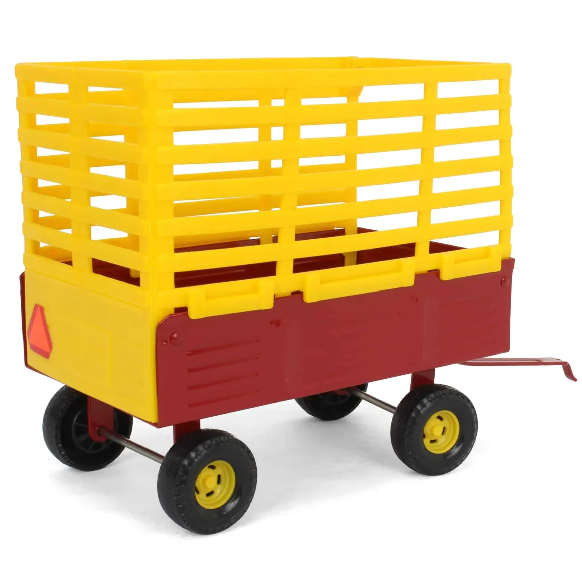 1/16 New Holland Red & Yellow Bale Throw Wagon