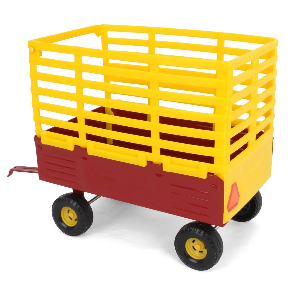 1/16 New Holland Red & Yellow Bale Throw Wagon