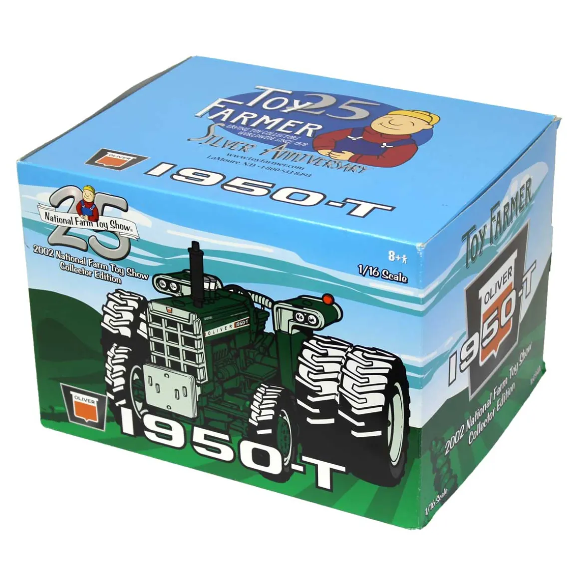 1/16 Oliver 1950T with Duals, 2002 National Farm Toy Show, Toy Farmer 25th Anniversary