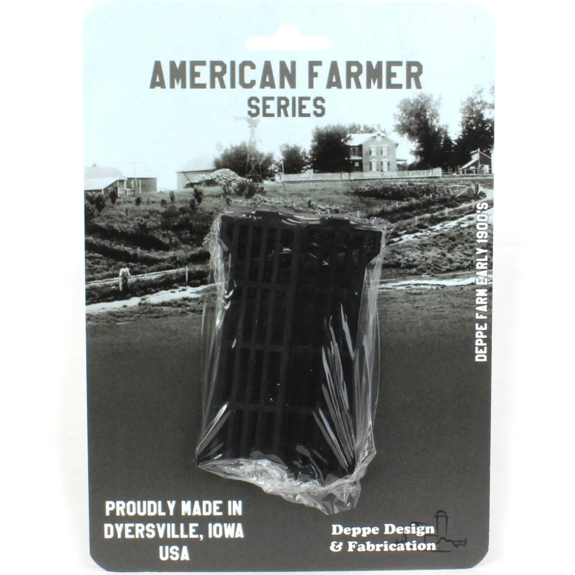 1/64 Pack of 6 Black Long Fence Links, 3D Printed