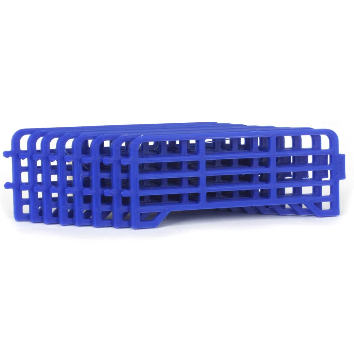 1/64 Pack of 8 Blue Short Fence Links, 3D Printed