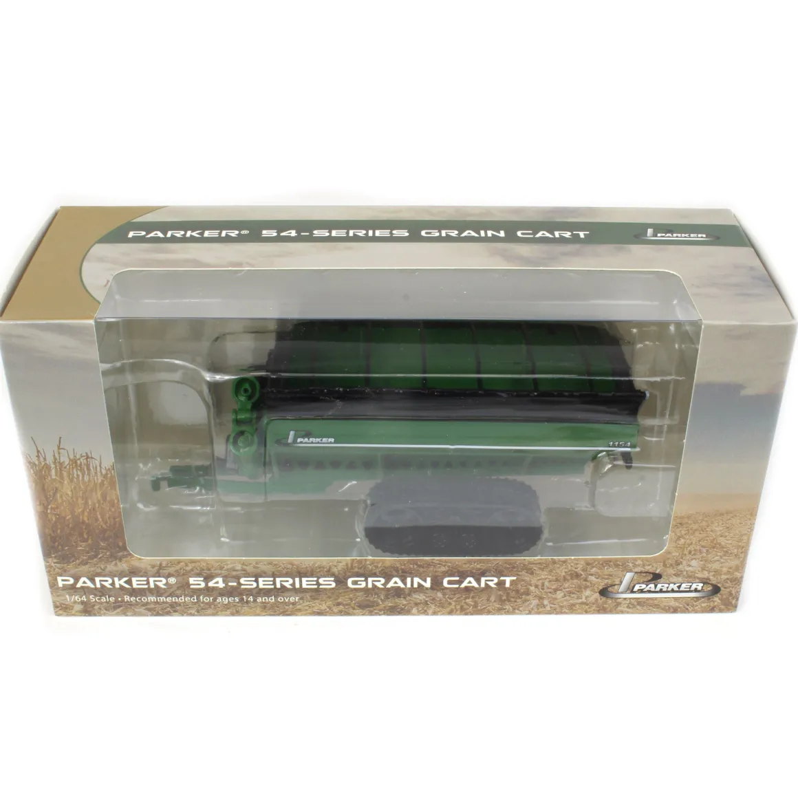 1/64 Parker 1154 Grain Cart with Tracks, Green