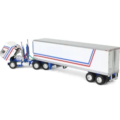 1/64 Peterbilt 352 CEO with 40ft Vintage Reefer Trailer, USA Bicentennial Patriot, DCP by First Gear