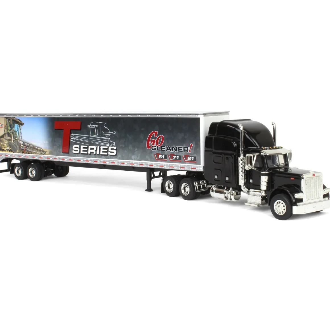 1/64 Peterbilt 379 Semi with Gleaner T Series Combine Trailer