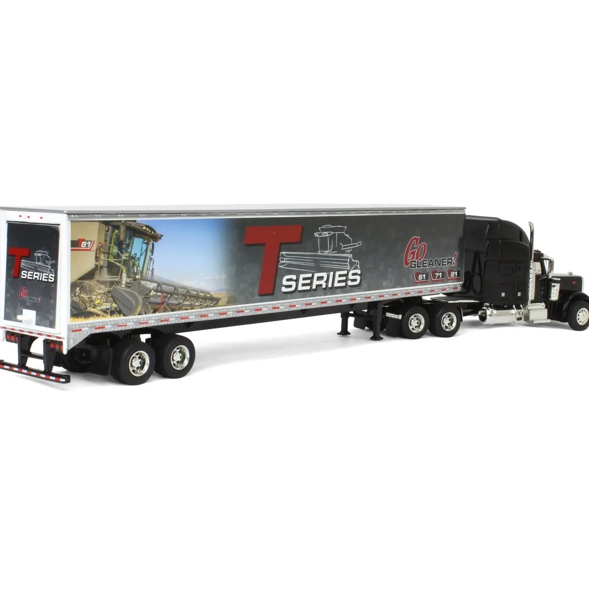 1/64 Peterbilt 379 Semi with Gleaner T Series Combine Trailer