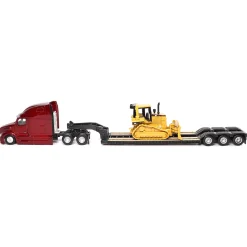 1/87 Peterbilt 579 UltraLoft Tandem Tractor with Lowboy Trailer & Caterpillar D5M Dozer