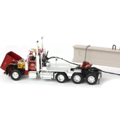 1/64 Peterbilt 389 w/ ERMC Hydra-Steer Trailer & 90' Beam Load, 2023 Nat'l Toy Truck 'N Construction Show