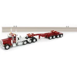 1/64 Peterbilt 389 w/ ERMC Hydra-Steer Trailer & 90' Beam Load, 2023 Nat'l Toy Truck 'N Construction Show