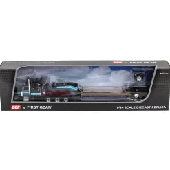 1/64 Peterbilt 389 w/ Fontaine Magnitude Lowboy & Fliptail, Cappello Heavy Transport, DCP by First Gear