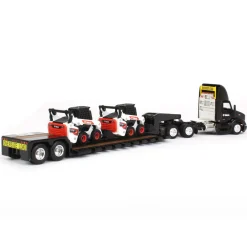 1/64 Peterbilt 579 w/ Lowboy & 2 Bobcat S76 Skid-Steer Loaders, 2022 NTT'NC Show