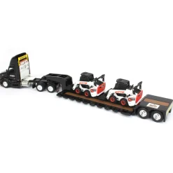 1/64 Peterbilt 579 w/ Lowboy & 2 Bobcat S76 Skid-Steer Loaders, 2022 NTT'NC Show
