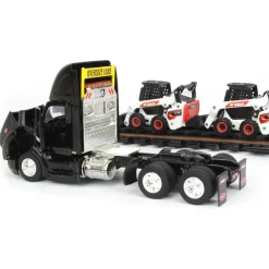 1/64 Peterbilt 579 w/ Lowboy & 2 Bobcat S76 Skid-Steer Loaders, 2022 NTT'NC Show
