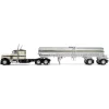 1/64 Peterbilt 379 with Walker Milk Tanker, Beige & Black, DCP by First Gear