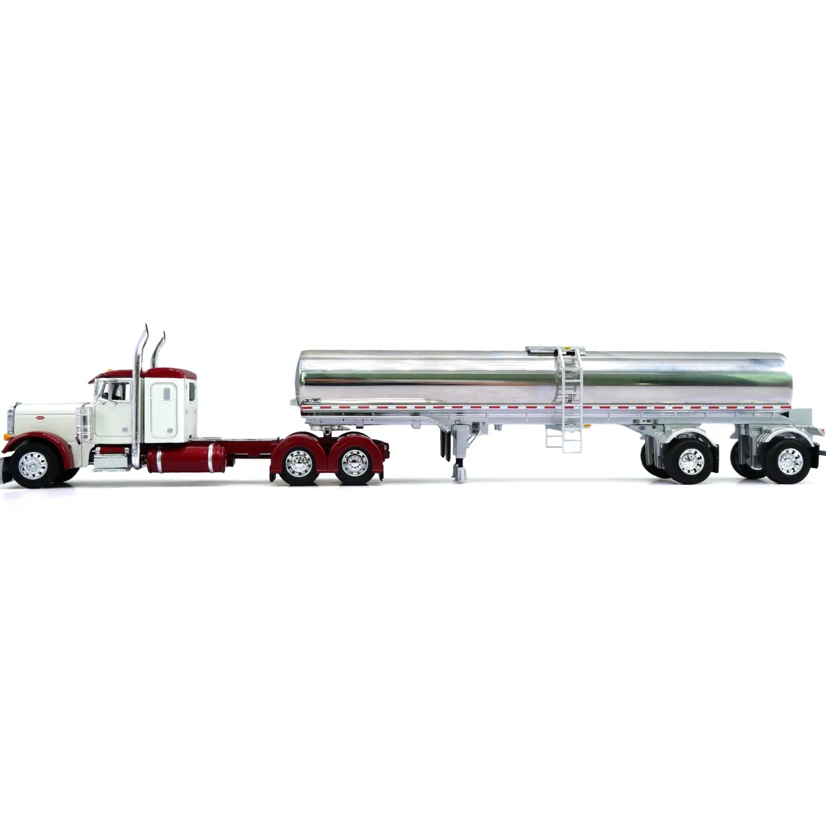 1/64 Peterbilt 379 with Walker Milk Tanker, White & Red, DCP by First Gear