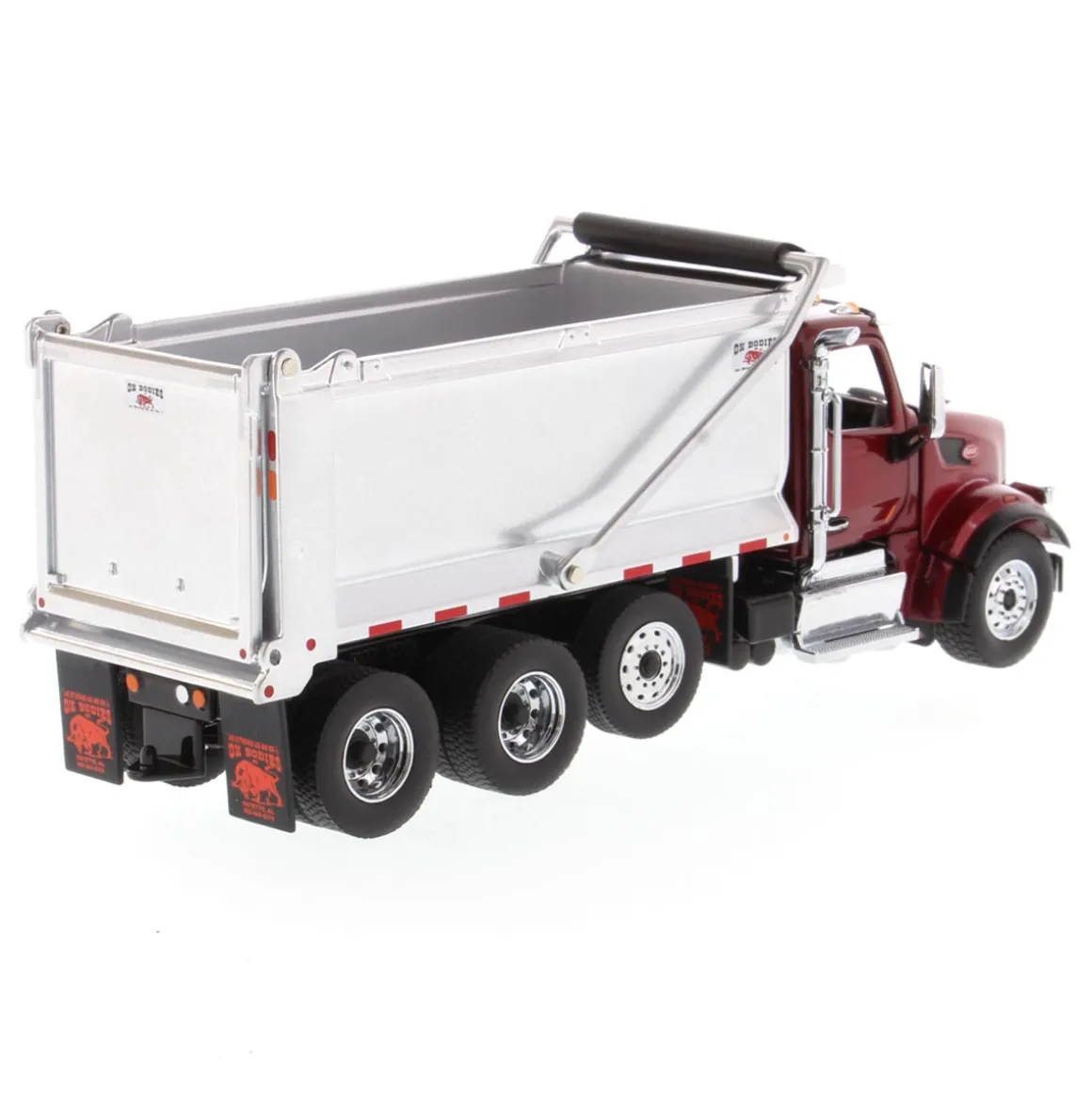 1/50 Peterbilt Model 567 SFFA Tandem Axle Dump Truck with Pusher Axle by Diecast Masters