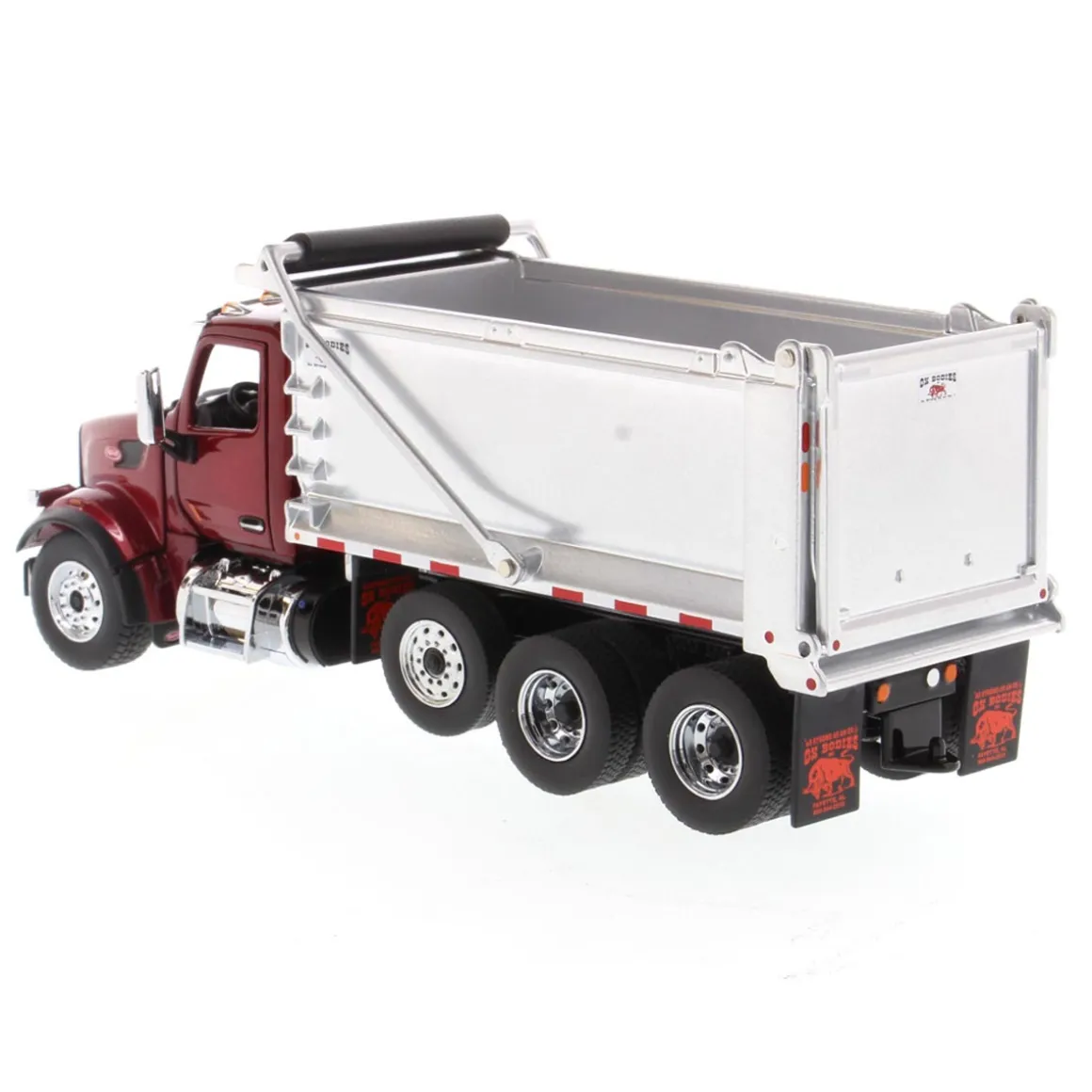1/50 Peterbilt Model 567 SFFA Tandem Axle Dump Truck with Pusher Axle by Diecast Masters