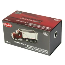 1/50 Peterbilt Model 567 SFFA Tandem Axle Dump Truck with Pusher Axle by Diecast Masters
