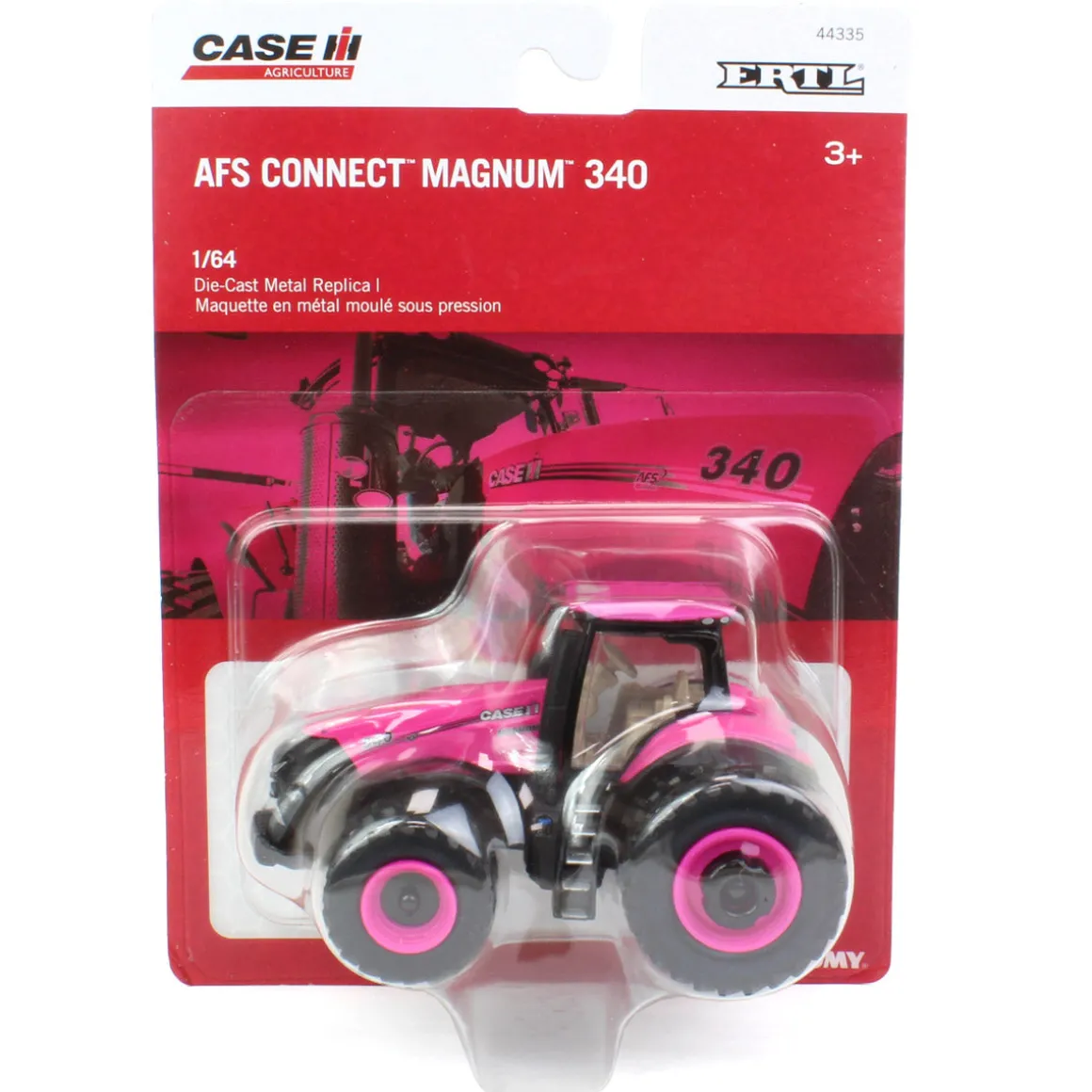 1/64 Pink Case IH AFS Connect Magnum 340 w/ Front & Rear Duals