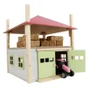 1/32 PINK Wooden Hay Barn with Loft and Adjustable Roof by Kids Globe