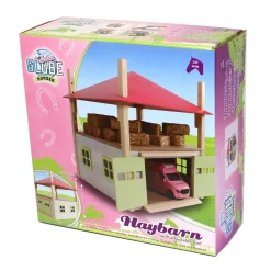 1/32 PINK Wooden Hay Barn with Loft and Adjustable Roof by Kids Globe