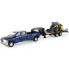 1/32 RAM 3500 Dually Quad Cab w/ Lowboy & New Holland L230 Skid Steer